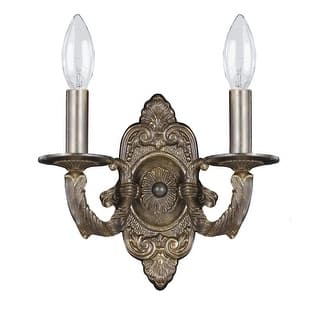 Paris Market 2 Light Venetian Bronze Sconce - 10'' W x 9.5'' H x 5'' D