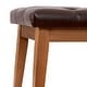 preview thumbnail 12 of 57, Button-Tufted Bench for End of Bed, Entryway Bench Beige/ Black/ Brown Solid Wood, Leather, Fabric 44-inch
