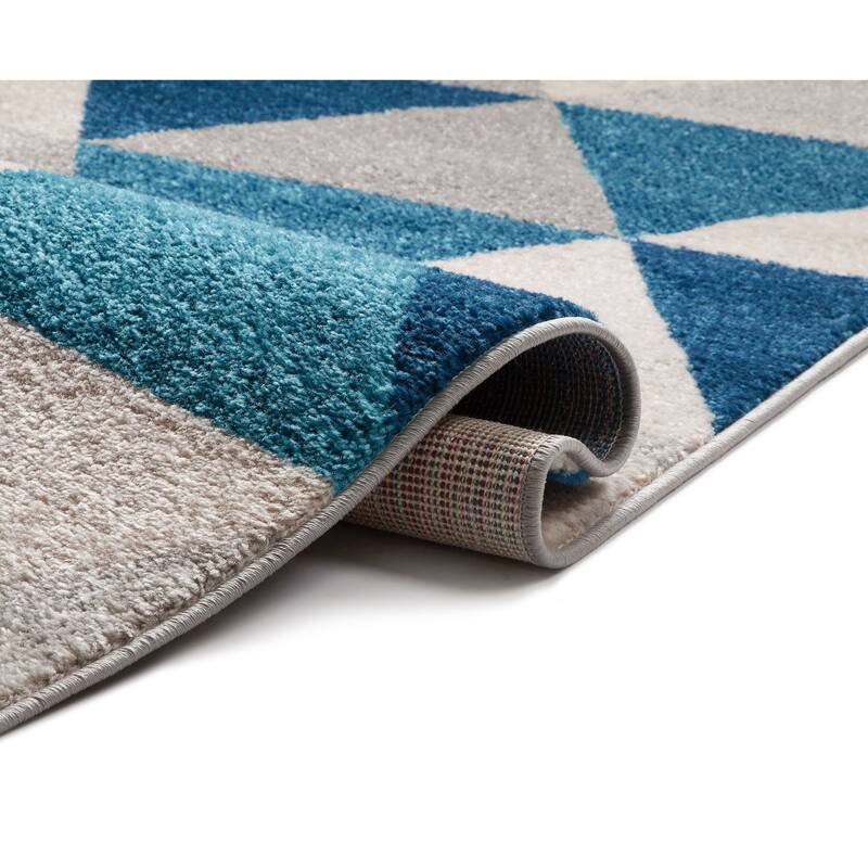 Well Woven Mid Century Modern Geometric Runner Rug - 2' x 7'3