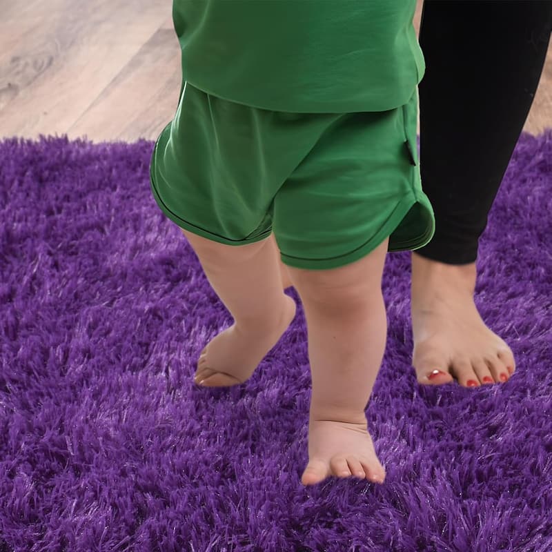 Large Shaggy Home Decor Carpets Fluffy Area Rugs for Living Room Bedroom