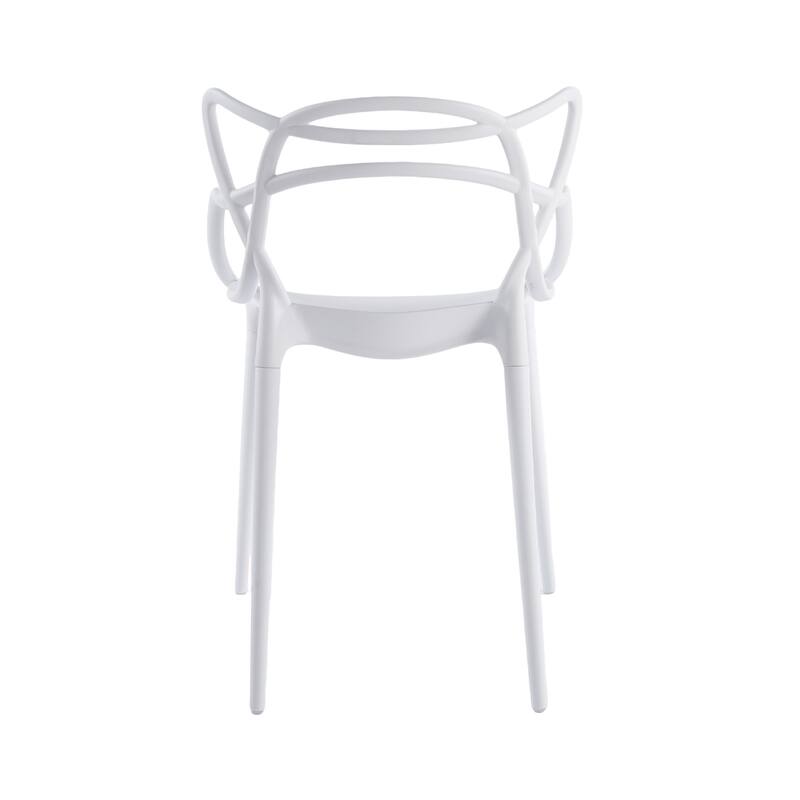 Set of 4 Plastic Dining Chairs