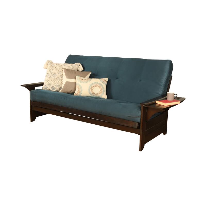 Copper Grove Dixie Espresso Full-size Futon Set with Bonded Leather Innerspring Mattress