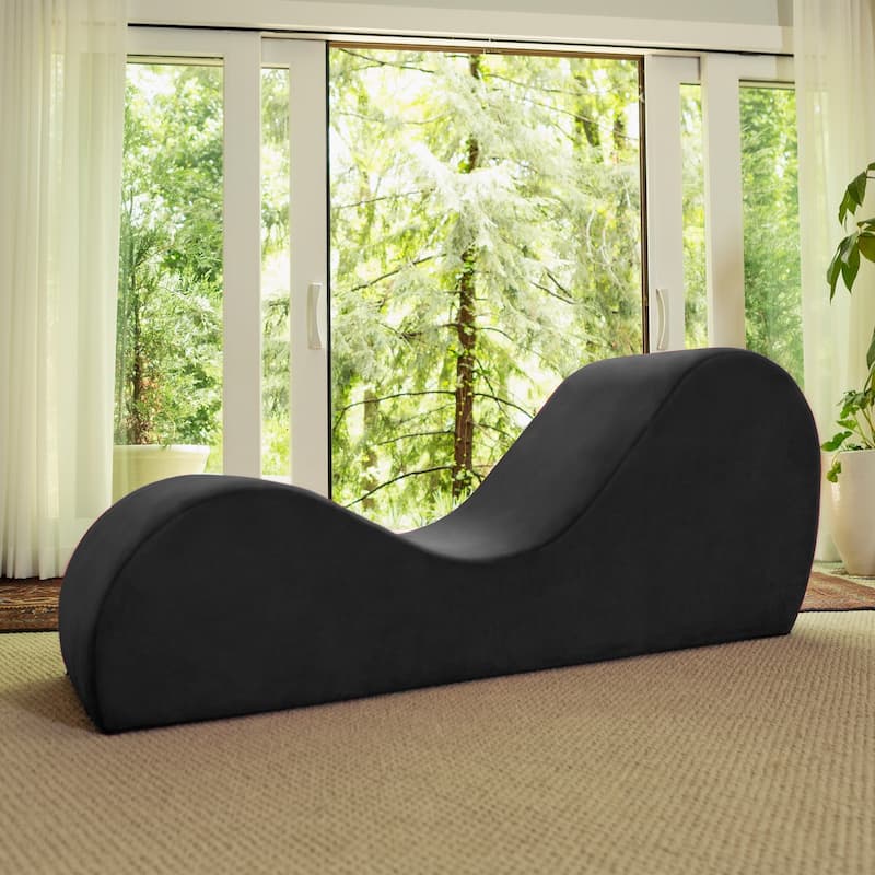 Avana Yoga Chaise Lounge Chair - Black