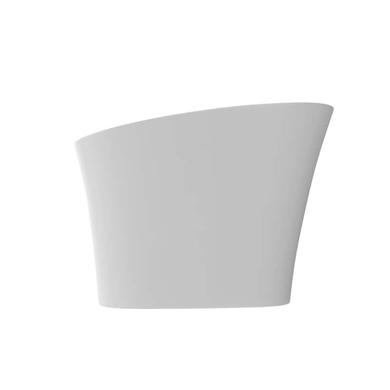 Modern Japanese Solid Surface Soaking Bathtub