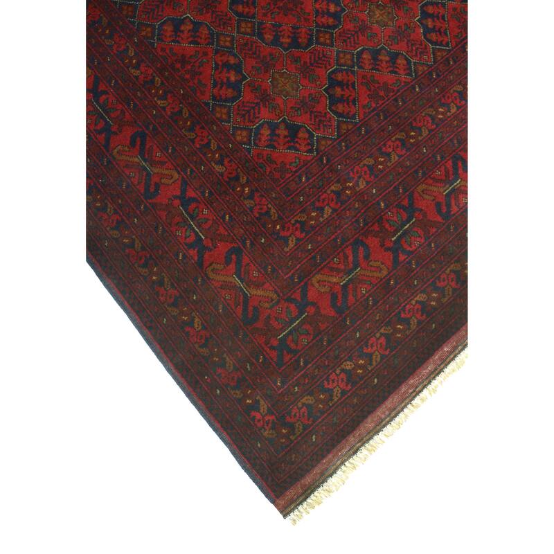 Khal Mohammadi Tayte Red/Navy Rug - 6'7" x 9'7"