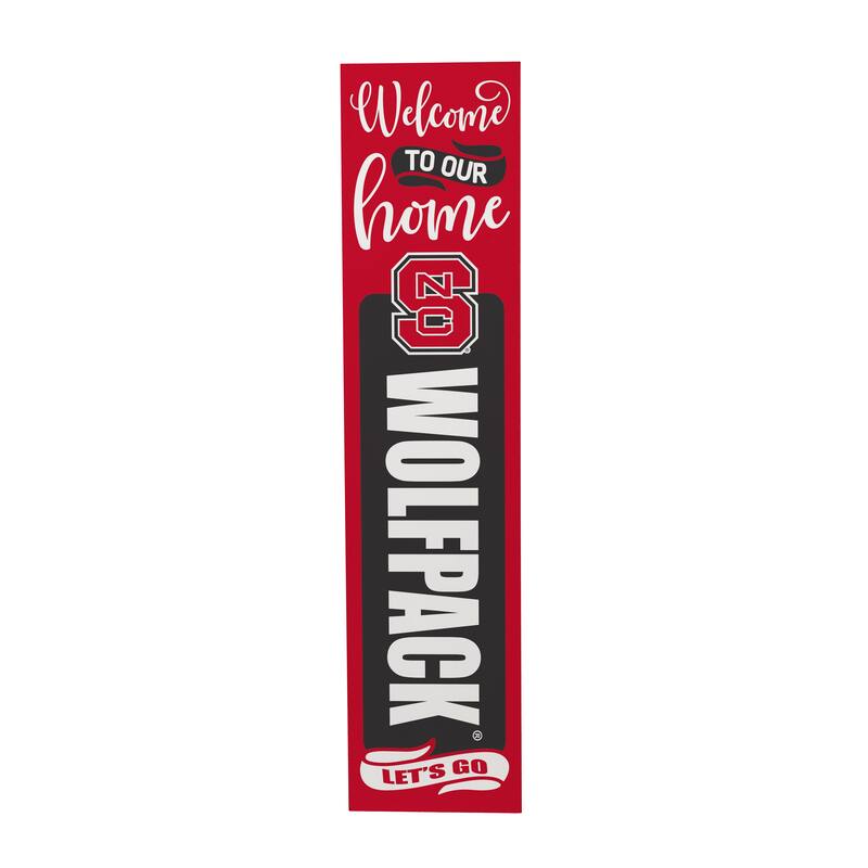 47" Double Sided Seasonal Porch Leaner, North Carolina State University - 47" x 11.25"