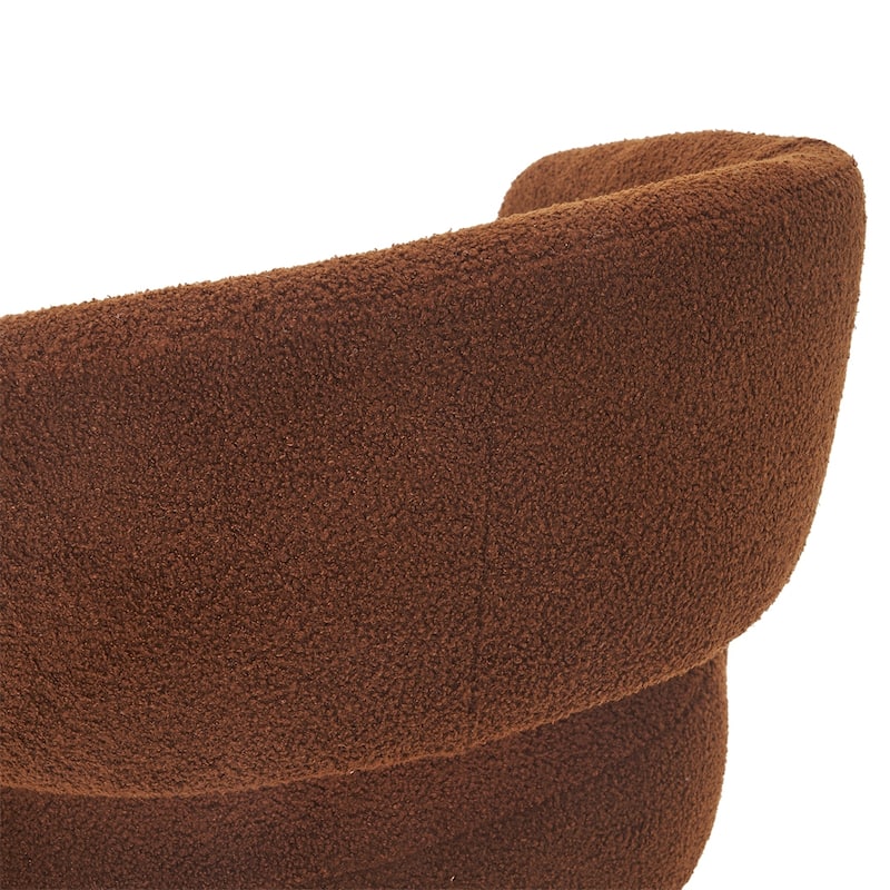 Swivel Accent Chair Armchair,Round Barrel Chair in Fabric,velvet