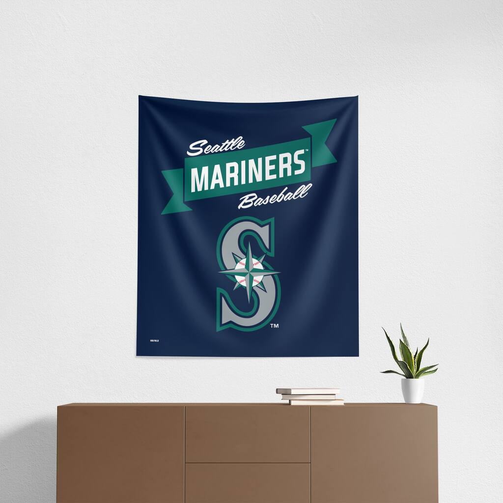 MLB Premium Mariners Printed Wall Hanging - 34"x40"