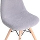 preview thumbnail 6 of 17, Kids Armless Faux Shearling Faux Shearling Chair with Beechwood Legs - 14.75"D x 13.5"W x 23"H