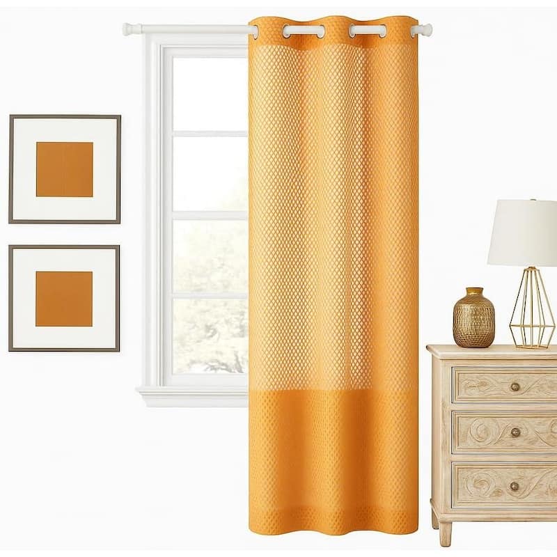 Urban Lifestyle Gold Colorblock Window Panel - 38"x84"