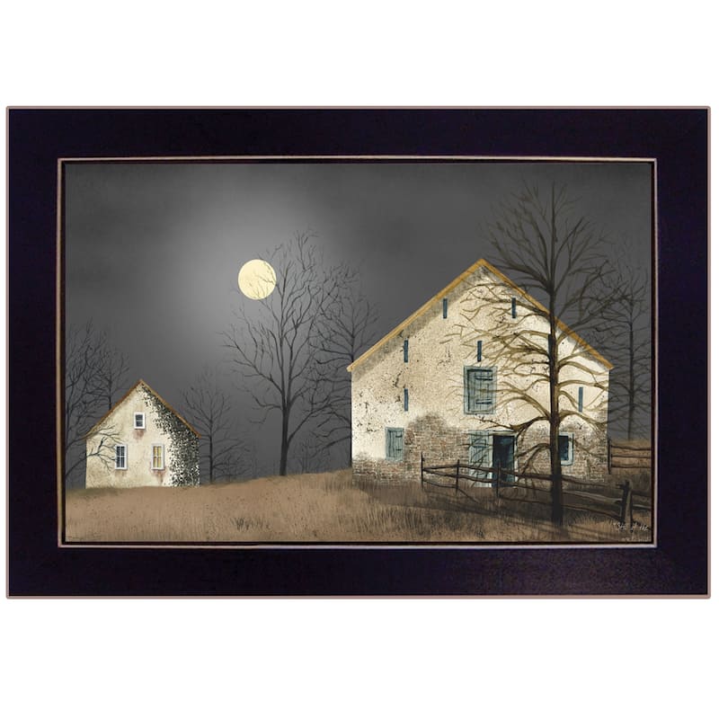 TrendyDecor4U Traditional "Still of the Night" Framed Print Wall Art by Billy Jacobs - Earthtone