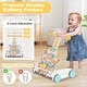 preview thumbnail 6 of 8, Costway Wooden Baby Walker Ice Cream Cart Toy with Sweet Accessories & - See Details