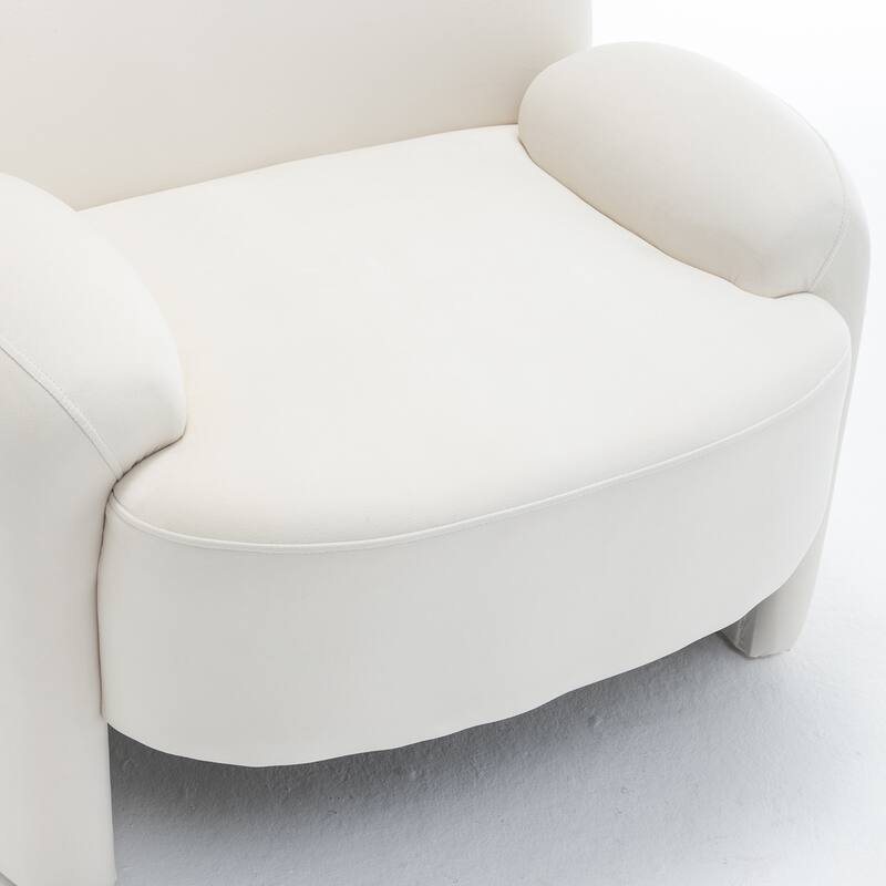 SEYNAR Modern Glam Velvet Thickened Seat Cushion Accent Chair