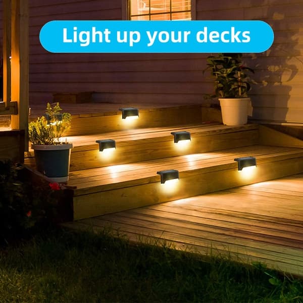 Ip65 Outdoor Waterproof Solar Deck Lights Overstock 31907947
