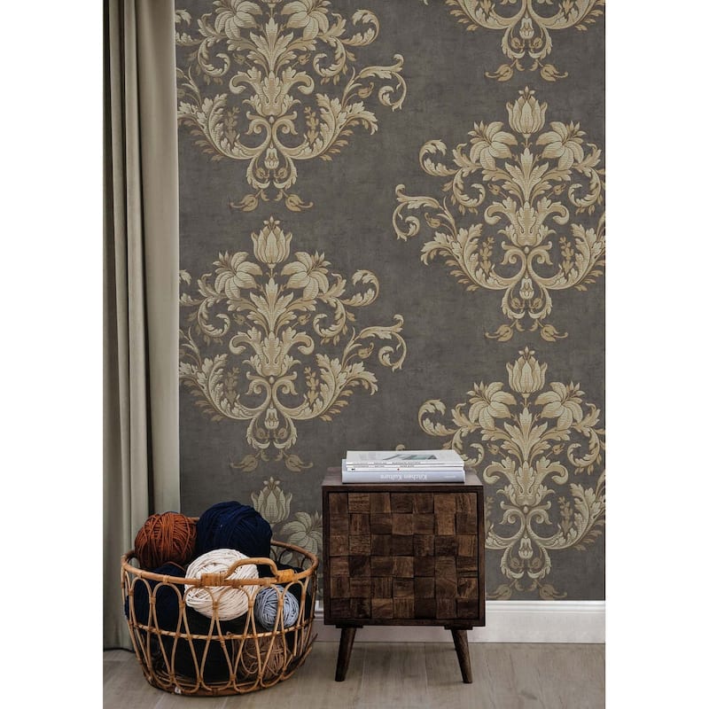 Seabrook Designs Zofia Victorian Unpasted Wallpaper