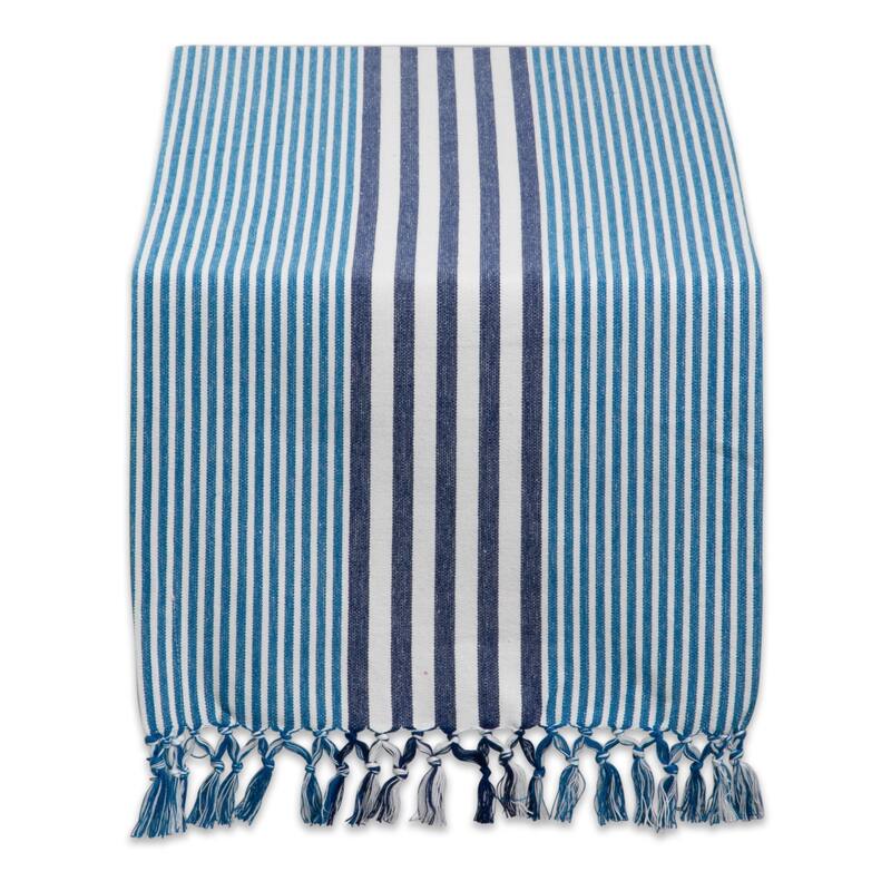 DII Grass Green Stripes Table Runner