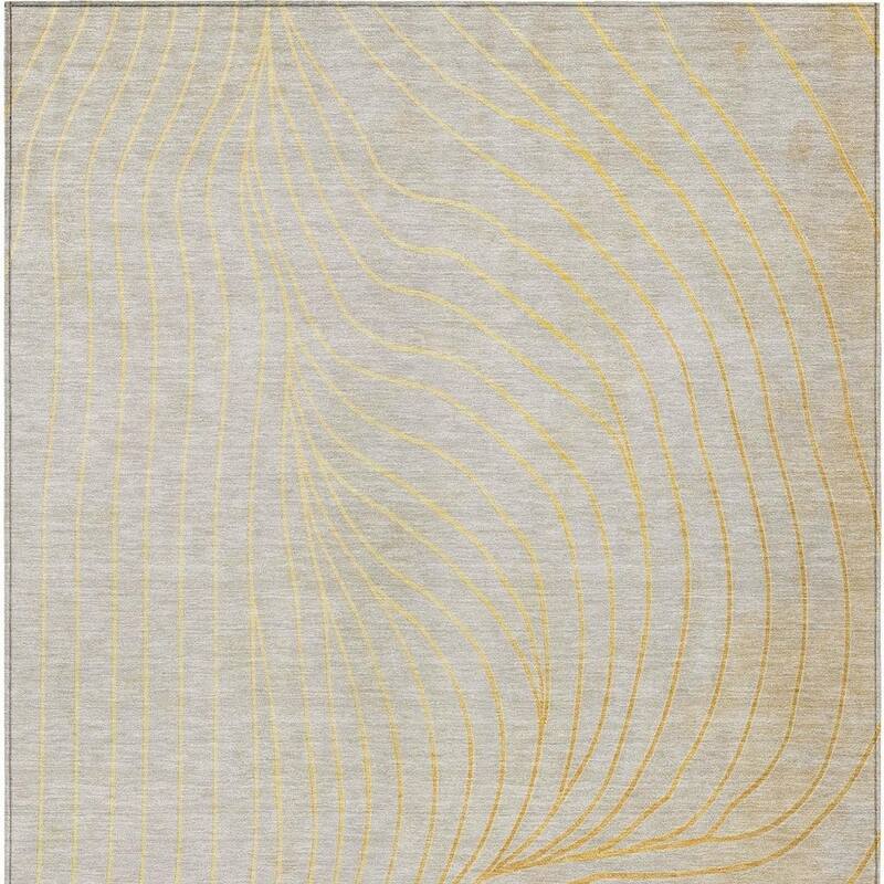 HomeRoots Abstract Transitional Rectangle Outdoor Rug