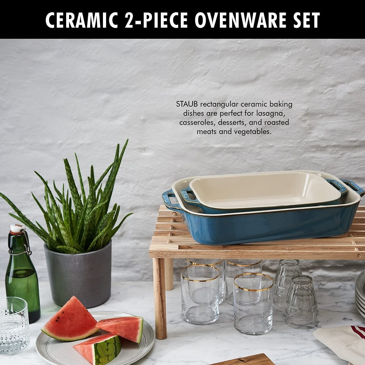 Rustic Turquoise Turquoise Bakeware Ceramic Rectangular Baking