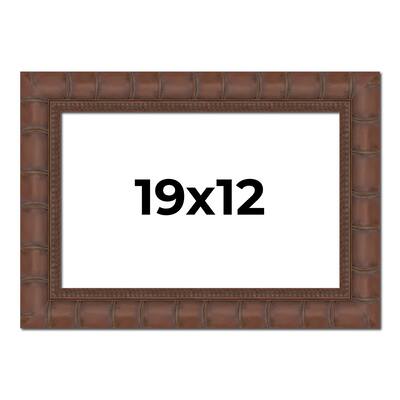 19x12 Frame Pewter Solid Wood Picture Frame Width 1.625 Inches | Interior Frame Depth 0.6875 Inches