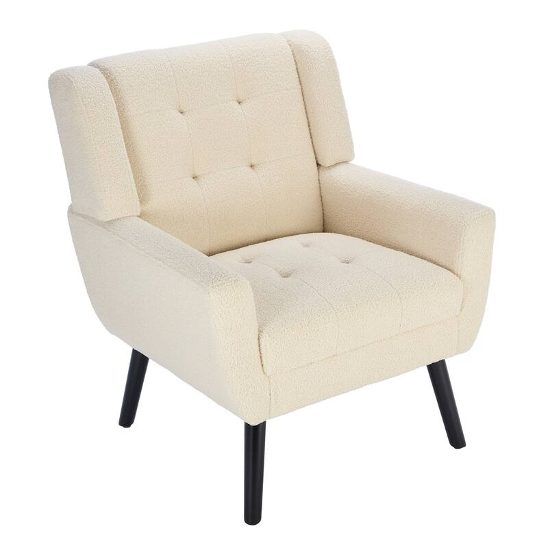 Teddy Accent Chair with Wood Legs