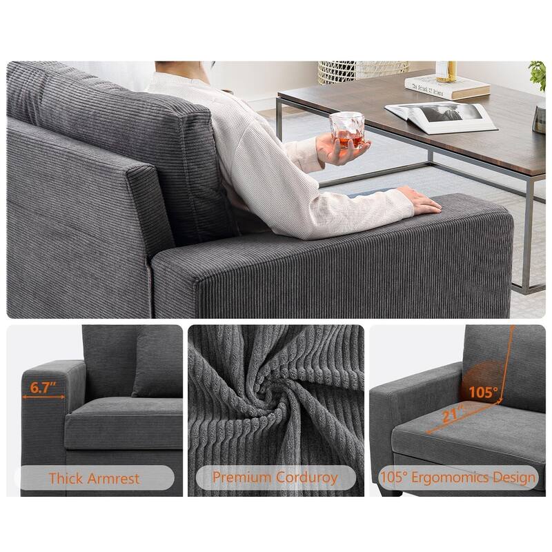 83" Oversized Sofa