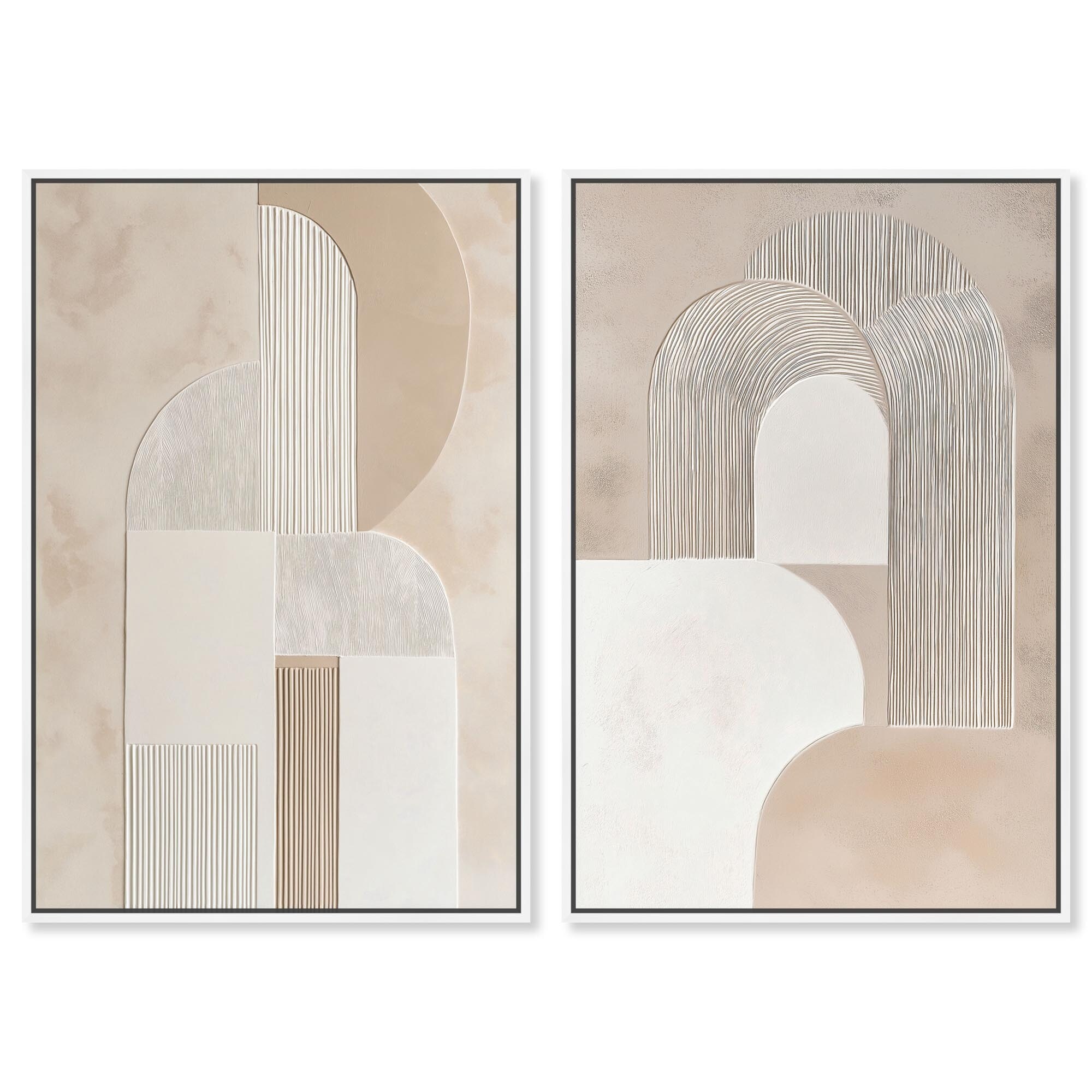 Golden Luxe Living Room Set Canvas by Art Remedy