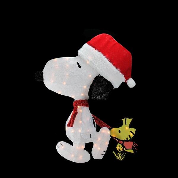 Shop 32 White And Red Prelit Peanuts Snoopy 2d Christmas Outdoor