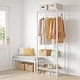 preview thumbnail 4 of 7, Sturdy Clothes Rack with Adjustable Shelves – Metal Garment Rack for Bedroom, Laundry & Living Room.