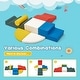 preview thumbnail 7 of 38, EROMMY Soft Foam Climbing Blocks for Toddlers Ages 1-3, Indoor Baby Climb and Crawl Playset in Classic & Macaron Colors
