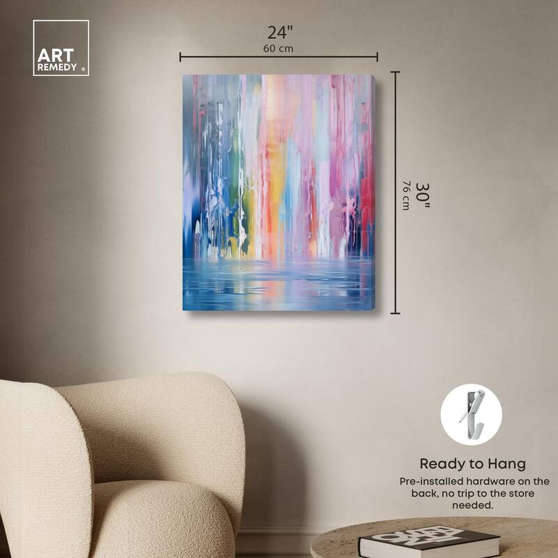 Painted Streams Canvas by Art Remedy, Gallery Wrapped