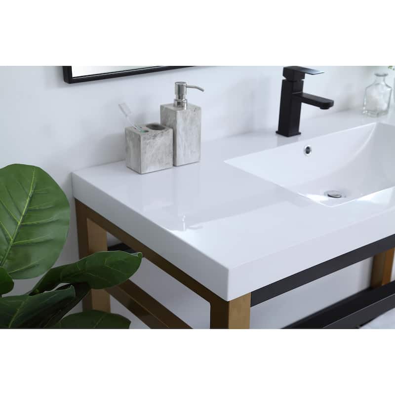 Orion 18 - 48 Inch Single Bathroom Vanity - 48 Inches - Golden Black