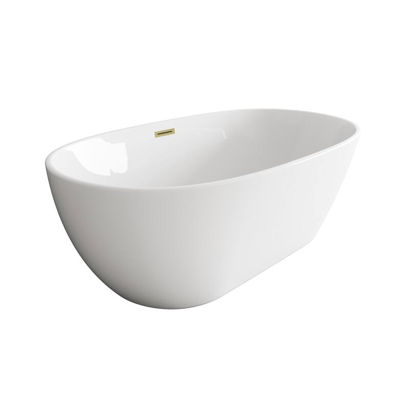 Adler Soaking Bathtub in Glossy White