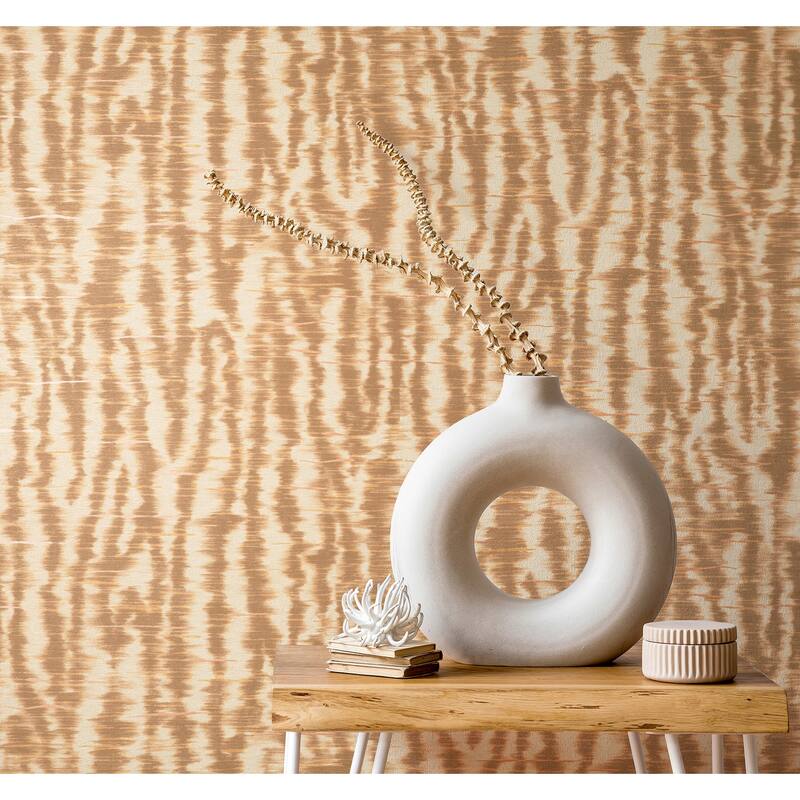 Fine Decor Hartmann Rust Stripe Texture Wallpaper