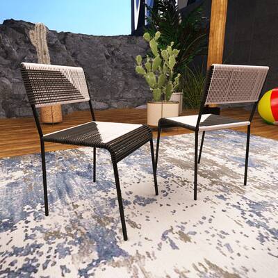 SEI Furniture Watkins Woven Stackable Chairs (Set of 2)