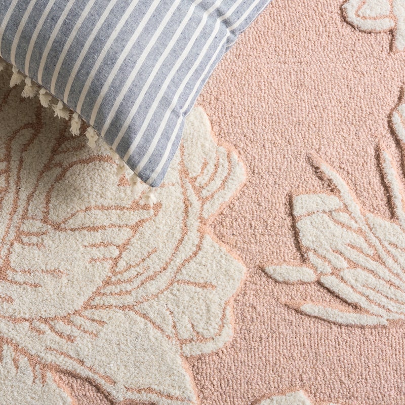 SAFAVIEH Handmade Glamour Arsenia Floral Wool Rug