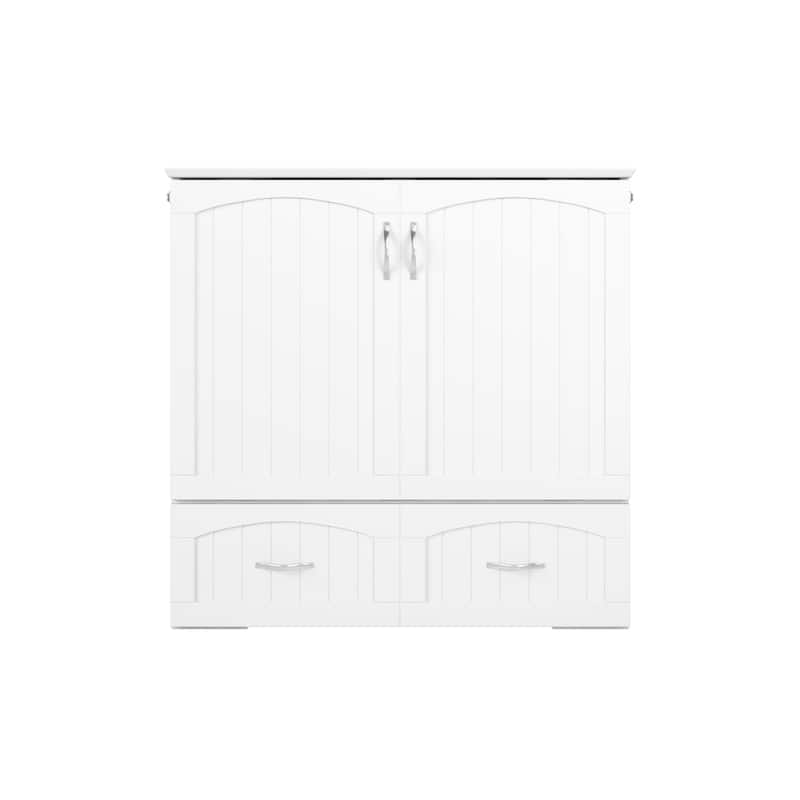 Southampton Murphy Bed Chest with Mattress & Built-In Charger