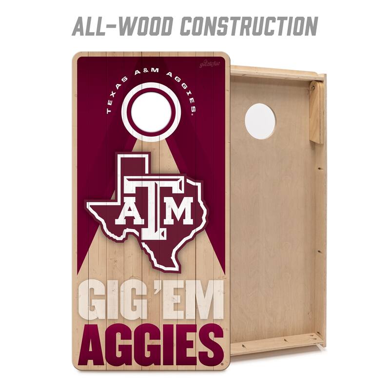 Texas A&M Aggies NCAA 2x4 Professional Cornhole Board Set