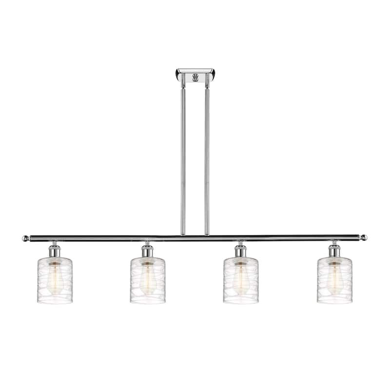 Innovations Lighting Ballston Cobbleskill - 4 Light 48" Island Light - Polished Chrome
