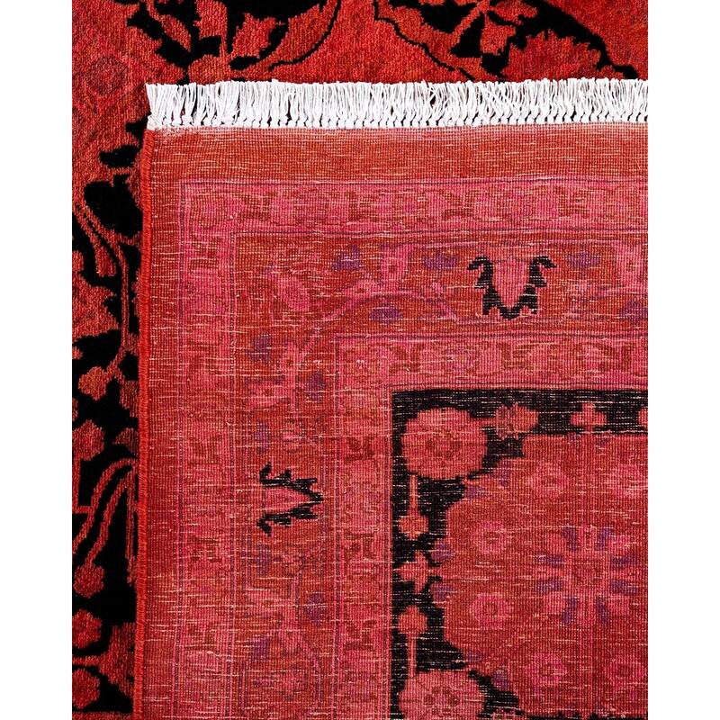 Contemporary Overdyed Wool Hand Knotted Area Rug - 9' 3" x 12' 3"
