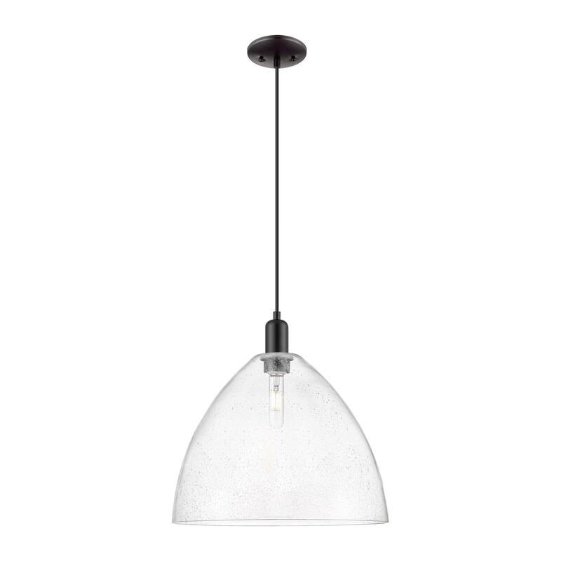 Innovations Lighting Endless Possibilities Arcadia - Bristol - 1 Light 16" Cord Hung Mini Pendant - Seedy/Matte Black