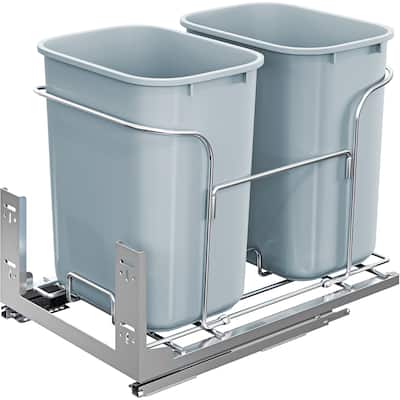 Moasis Set of 2 Pull Out Kitchen Waste Containers