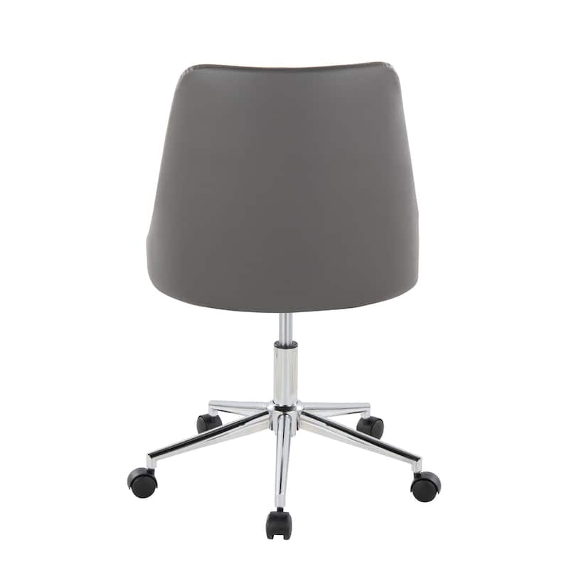 Silver Orchid Ockelbo Adjustable Office Chair with 5-Star Caster Base