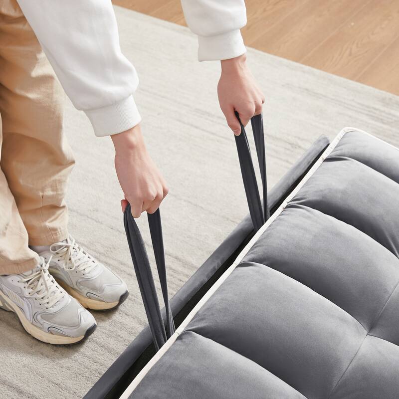 Multi-Functional Foldable Sofa Bed with Adjustable Backrest, USB Port, and Phone Stand