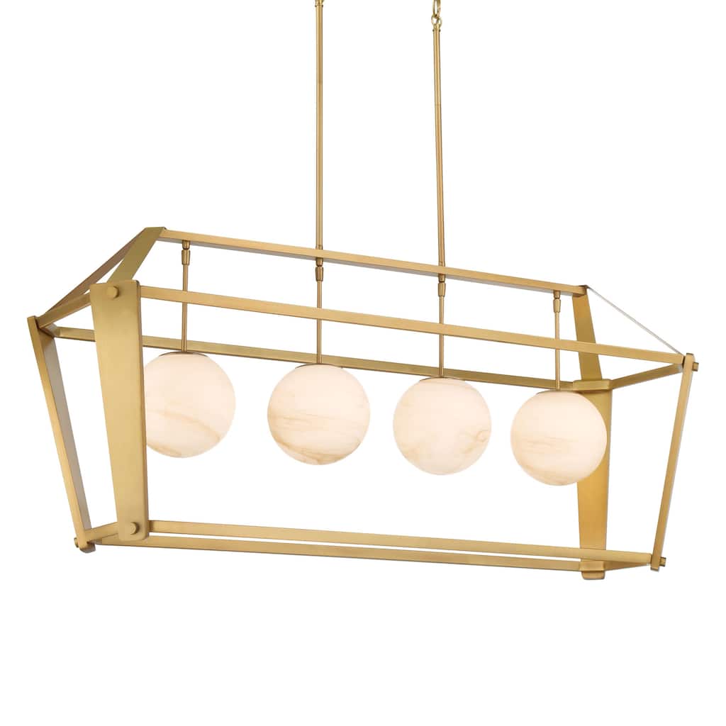 Minka Lavery 3787 Shimmer 4 Light 48" Wide Linear Chandelier