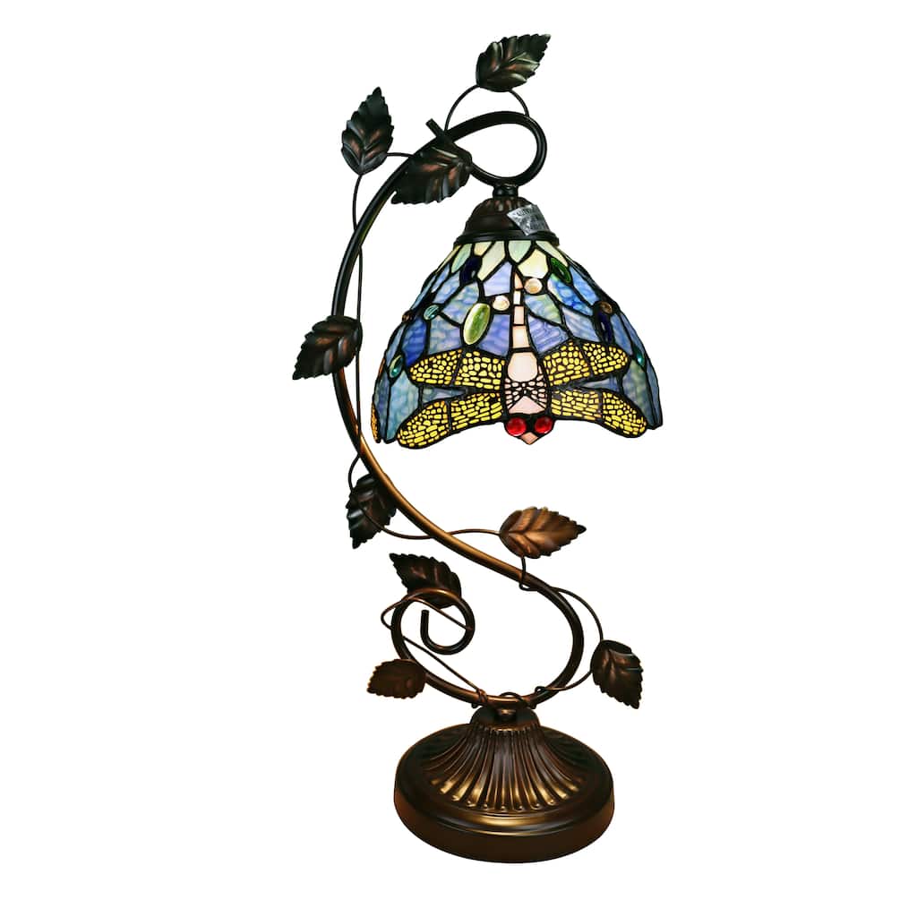 Tiffany-Style Dragonfly Design Accent/ Desk Lamp