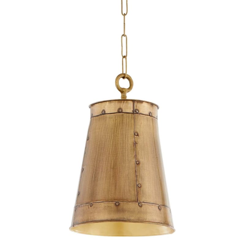 Quorum International 87-1 Artisan 11" Wide Pendant - Artisan Brass