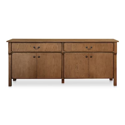 NADAAL STUDIOS Bastian, Sideboard With drawers, Warm Brown - 78.5"W x19.76"D x32"H