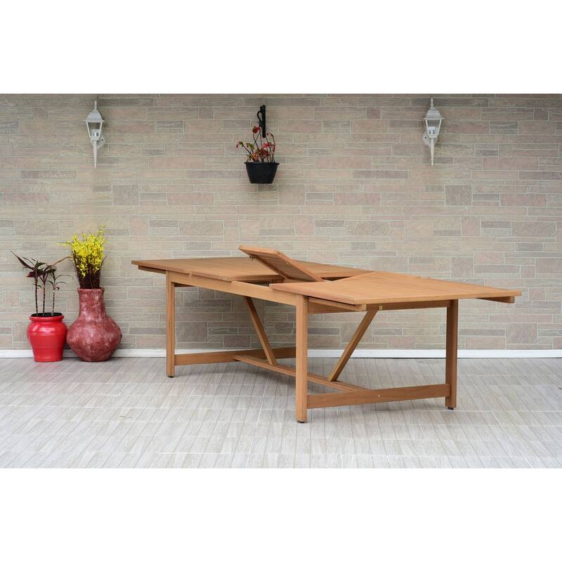 Amazonia Valerie 11pc FSC Certified Wood Outdoor Patio Dining Set - 11 Piece