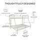 preview thumbnail 11 of 18, Avenue Greene Casey Twin over Full Metal Bunk Bed