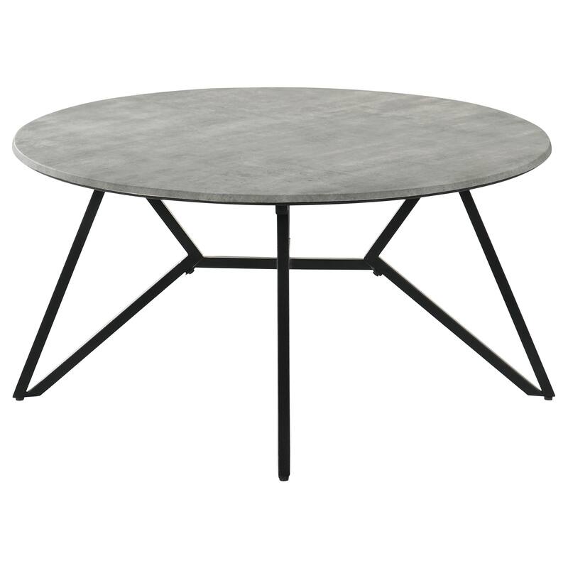Garfield Cement 2-piece Round SmartTop Coffee and End Table Set